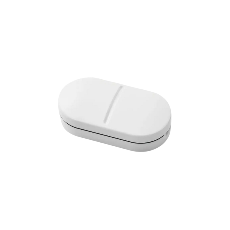 Taglia Pillole Portatile 2-in-1 con Contenitore