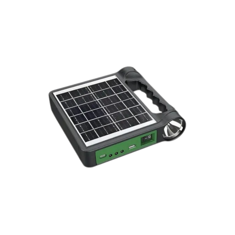 Stazione di Ricarica Solare Portatile + 3 Lampadine