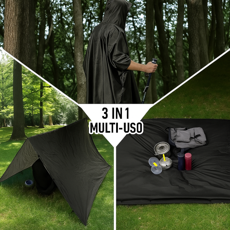Poncho Multifunzionale da Campeggio